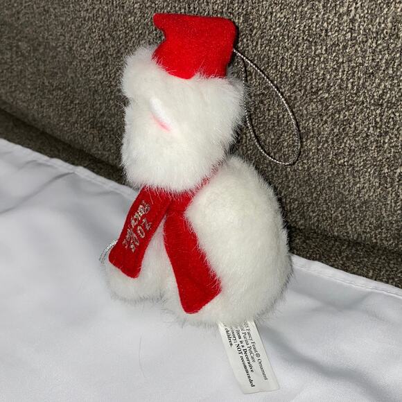 Fancy Feast Kitty Cat Promotional Ornament 2005 Plush Soft Fluffy Present Hang - Picture 6 of 10